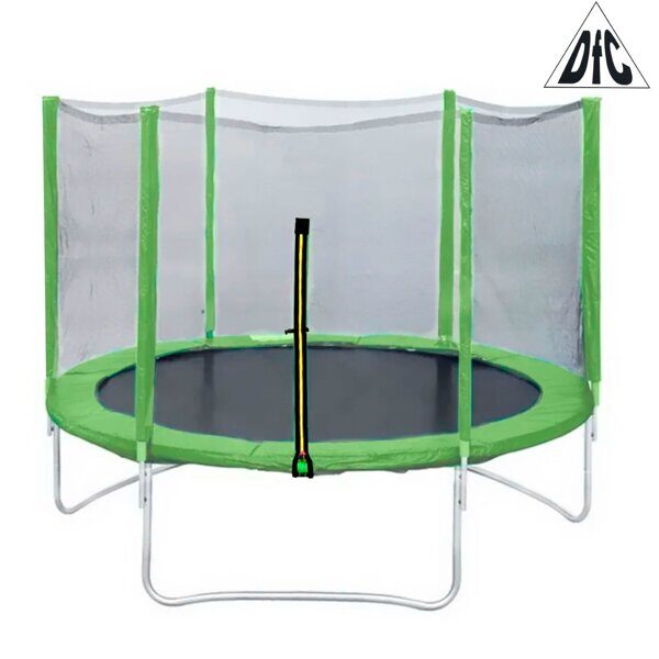 Батут DFC Trampoline Fitness 16ft наружн.сетка, св.зел. (488см)(два короба)